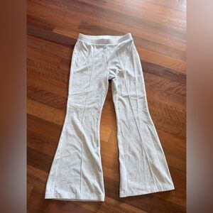 aerie Light Gray Ribbed Lounge Pants